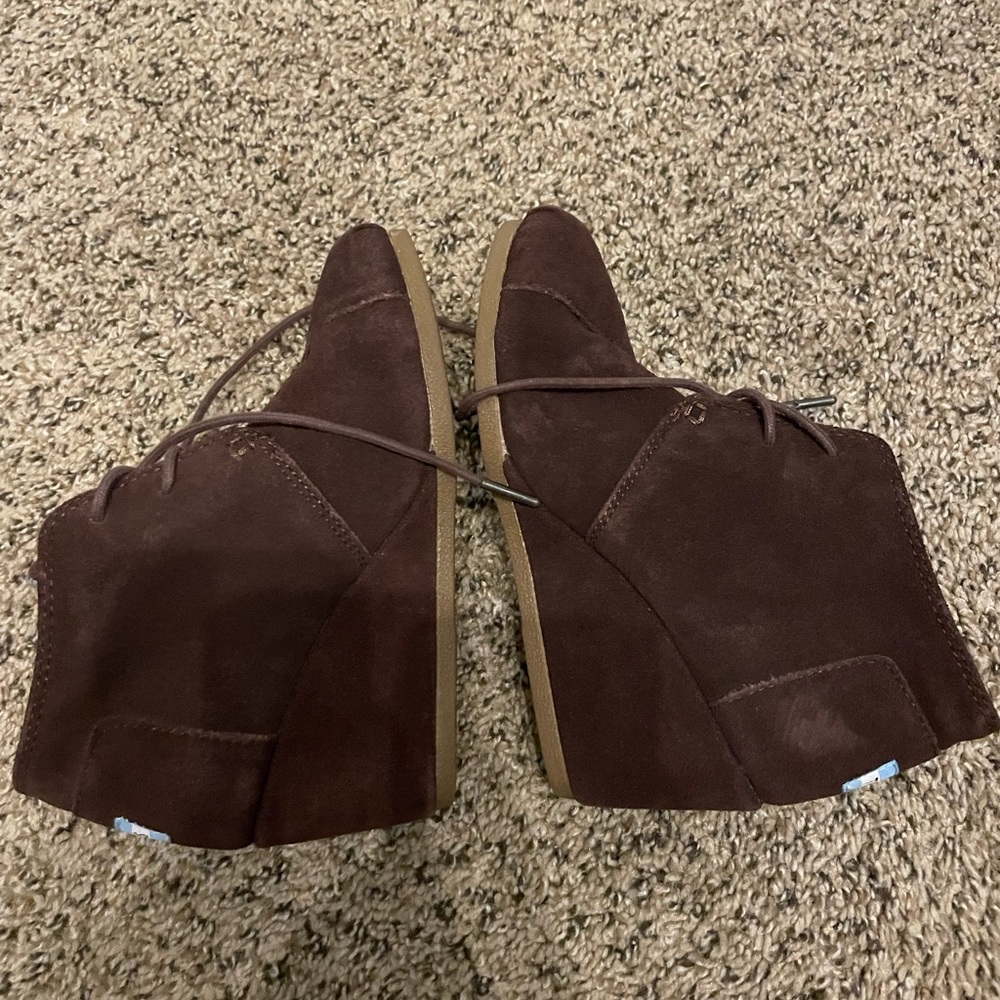 Brown Toms Wedges